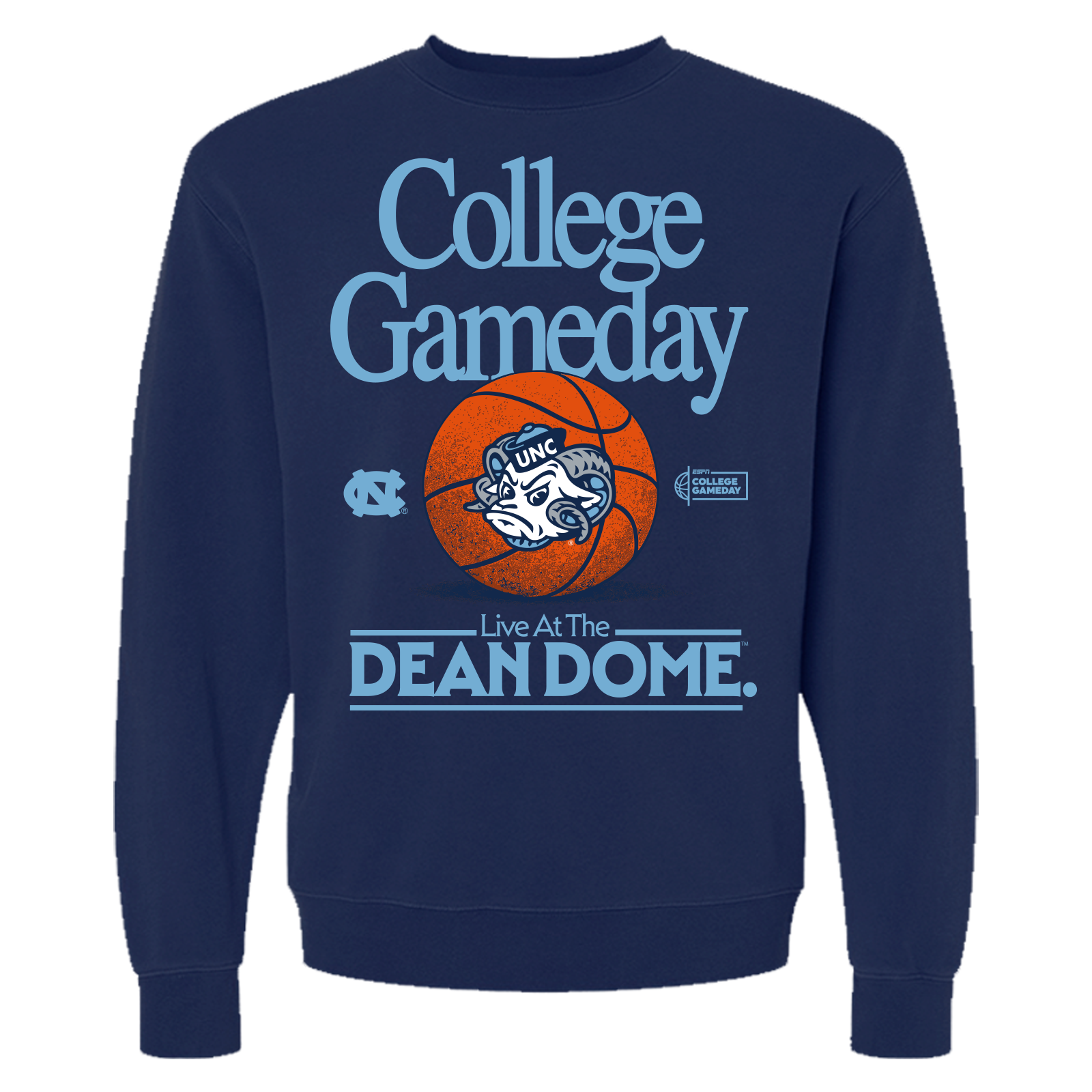 College GameDay UNC Live at the Dean Dome Crewneck
