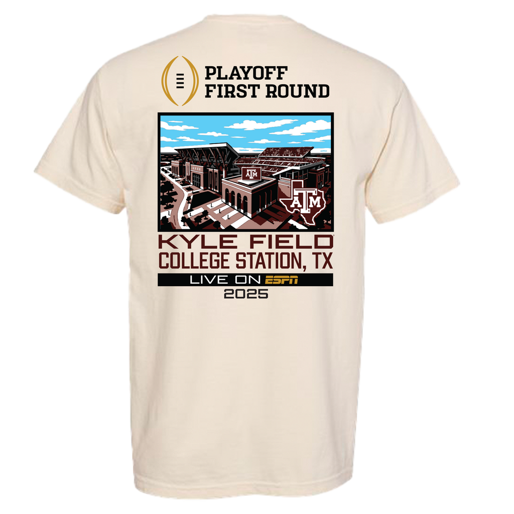 CFP '25|'26 Texas A&M 1st Round Live From Kyle Field Tee