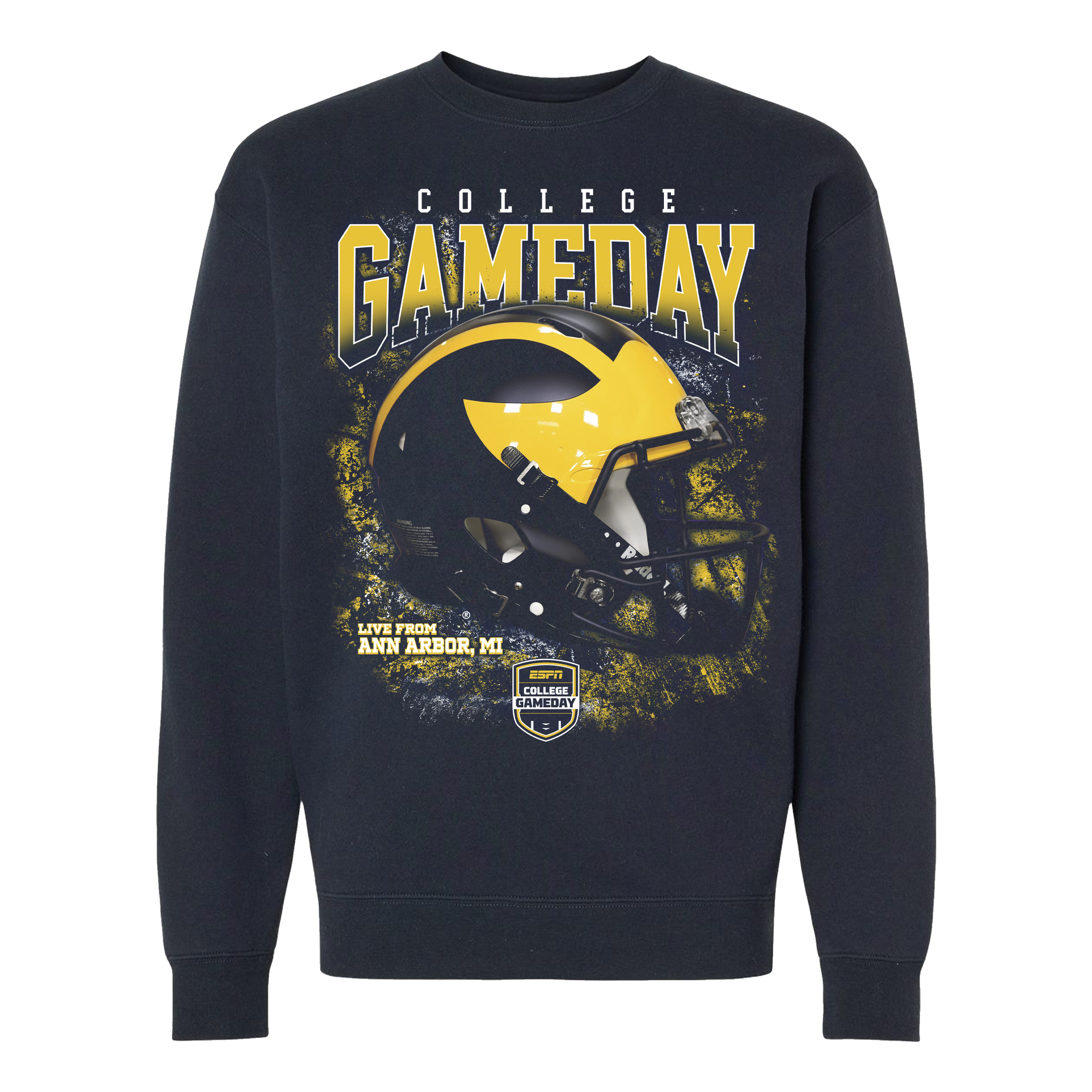 College GameDay Michigan Helmet Crewneck